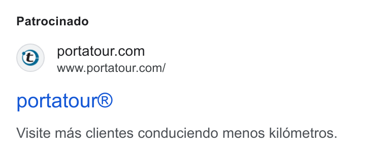 portatour ad on Google Ads: www.portatour.com/ portatour® Visite mas clientes conduciendo menos kildmetros.