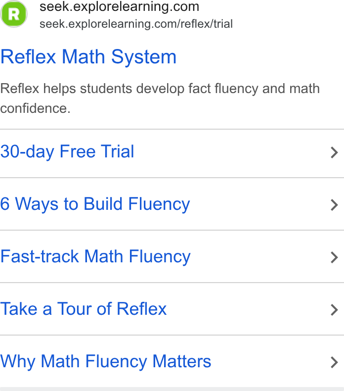 ExploreLearning ad on Google Ads: seek.explorelearning.com/reflex/trial Reflex Math System Reflex helps students develop fact fluency and math confidence. 30-day Free Trial 6 Ways to Build Fluency Fast-track Math Fluency Take a Tour of Reflex Why Math Fluency Matters
