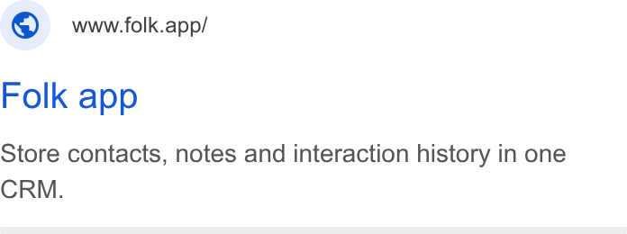 folk ad on Google Ads: www.folk.app/ Folk app Store contacts, notes and interaction history in one CRM.