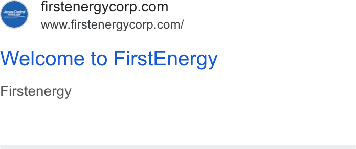 FirstEnergy ad on Google Ads: www.firstenergycorp.com/ ar Welcome to First Energy Firstenergy