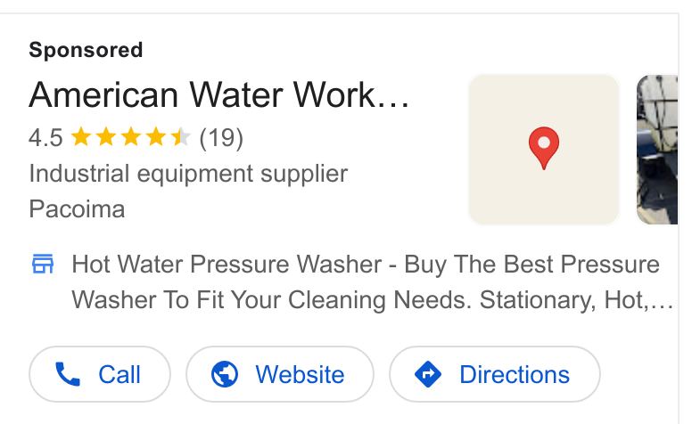 American Water Works ad on Google Ads: American Water Work... 4.5 &K& kk (19) Industrial equipment supplier Pacoima fi Hot Water Pressure Washer - Buy The Best Pressure Washer To Fit Your Cleaning Needs. Stationary, Hot,...