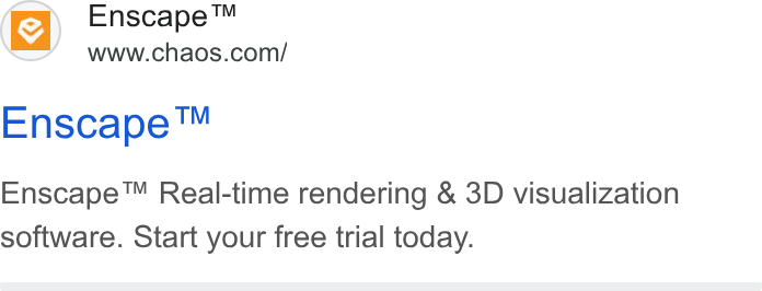Chaos ad on Google Ads: Enscape™ Enscape™ Real-time rendering & 3D visualization software. Start your free trial today.