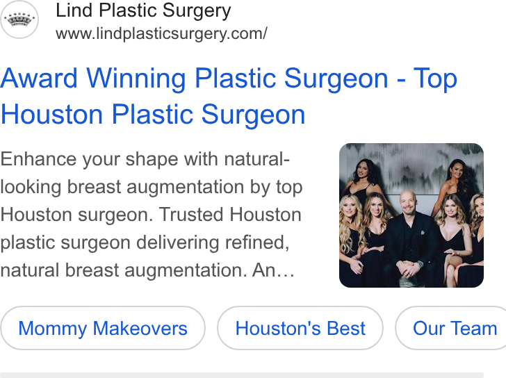 Lind Plastic Surgery & Med Spa ad creative