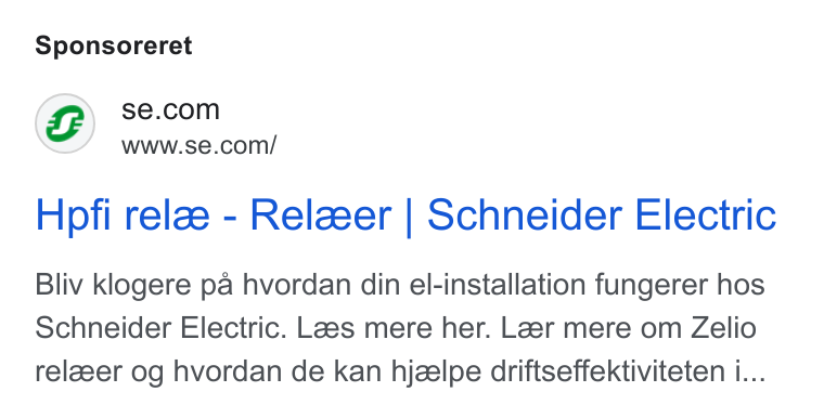 Schneider Electric ad on Google Ads: www.se.com/ Hpfi relze - Relezeer | Schneider Electric Bliv klogere pa hvordan din el-installation fungerer hos Schneider Electric. Lees mere her. Leer mere om Zelio relazeer og hvordan de kan hjzelpe driftseffektiviteten i...