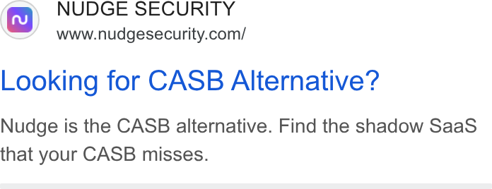 Nudge Security ad