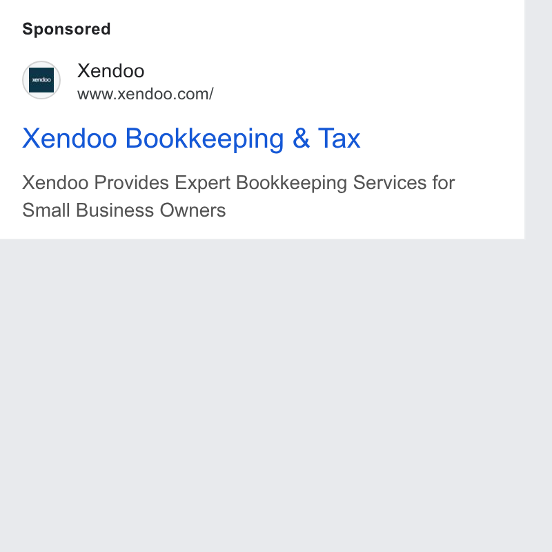 xendoo ad on Google Ads: Xendoo Bookkeeping & Tax Xendoo Provides Expert Bookkeeping Services for Small Business Owners