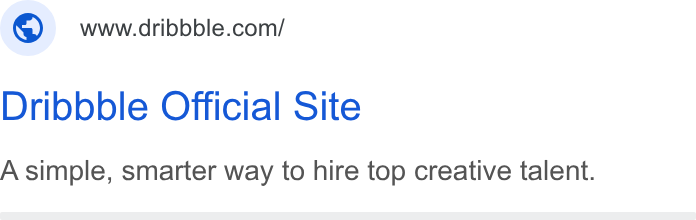 Dribbble ad on Google Ads: Dribbble Official Site A simple, smarter way to hire top creative talent.
