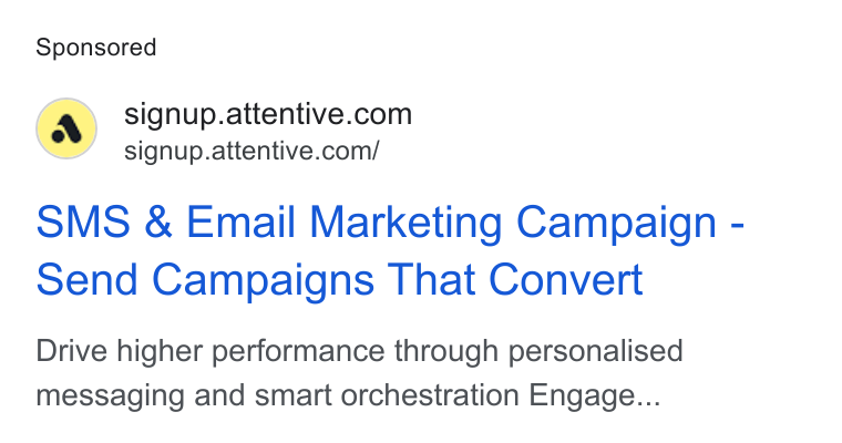 Attentive ad on Google Ads: signup.attentive.com/ SMS & Email Marketing Campaign - send Campaigns That Convert Drive higher performance through personalised messaging and smart orchestration Engage...
