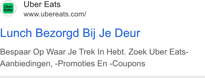Uber Portier BV ad creative