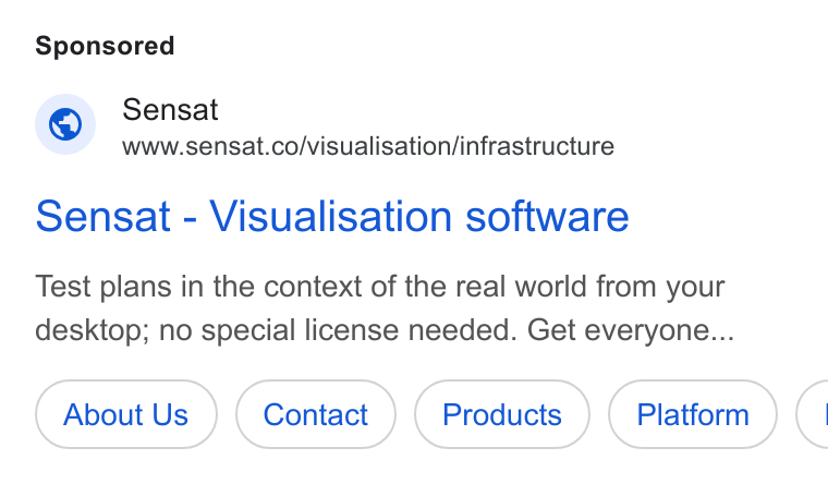 Sensat ad on Google Ads: Sensat - Visualisation software Test plans in the context of the real world from your desktop; no special license needed. Get everyone...
