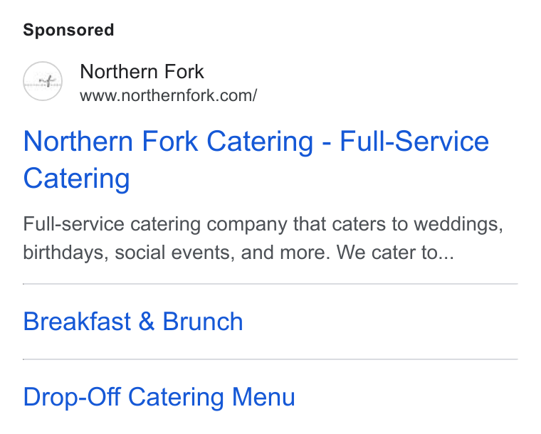 BentoBox ad on Google Ads: Northern Fork Catering - Full-Service Catering Full-service catering company that caters to weddings, birthdays, social events, and more. We cater to... Breakfast & Brunch Drop-Off Catering Menu