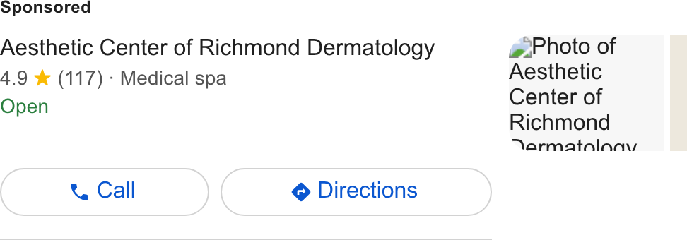 Richmond Dermatology ad creative