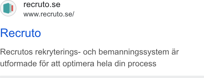 Recruto ad on Google Ads: www.recruto.se/ Recruto Recrutos rekryterings- och bemanningssystem ar utformade for att optimera hela din process