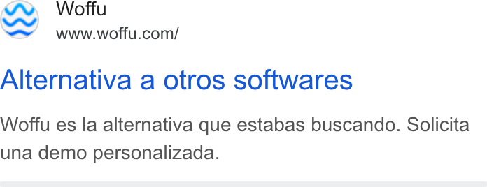Woffu ad on Google Ads: Alternativa a otros softwares Woffu es la alternativa que estabas buscando. Solicita una demo personalizada.