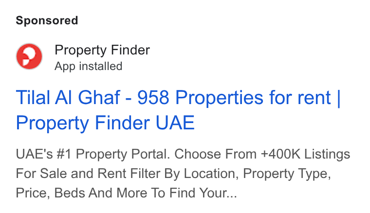 propertyfinder FZ-LLC ad creative