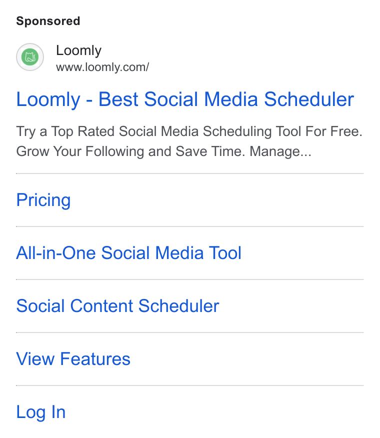 Loomly ad on Google Ads: Loomly - Best Social Media Scheduler Try a Top Rated Social Media Scheduling Tool For Free. Grow Your Following and Save Time. Manage... Pricing All-in-One Social Media Tool Social Content Scheduler View Features Log In