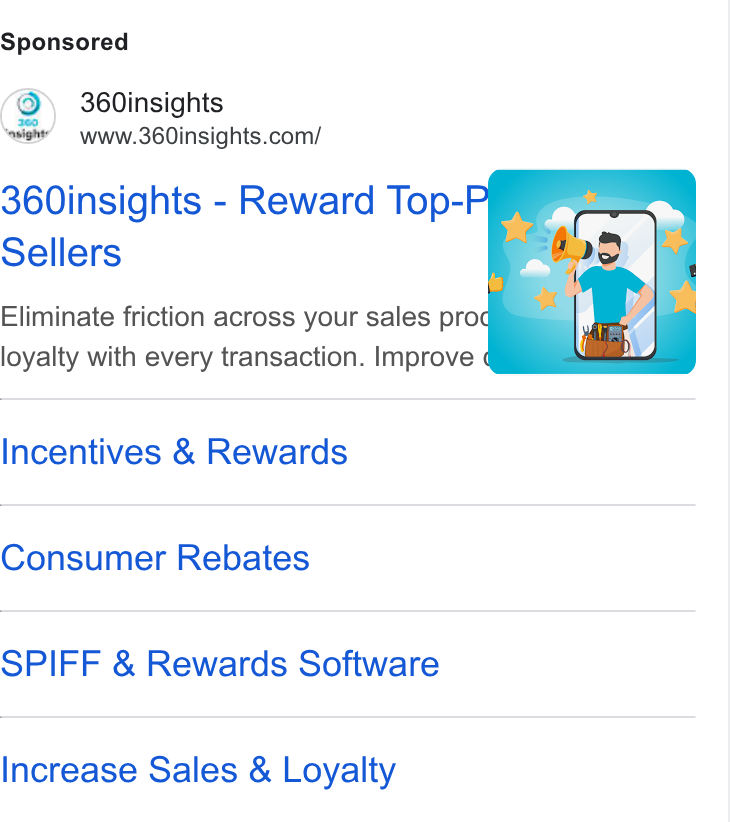 360insights ad on Google Ads