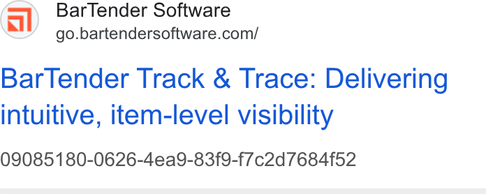 Seagull ad on Google Ads: Barlender Track & Trace: Delivering intuitive, item-level visibility 09085180-0626-4ea9-83f9-f7c2d7684f52