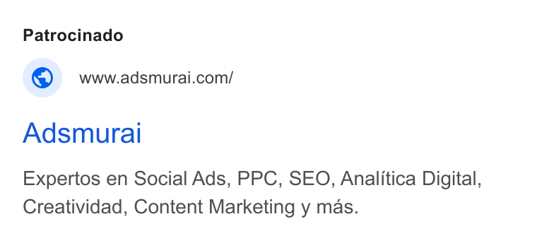 Adsmurai ad on Google Ads: Adsmural Expertos en Social Ads, PPC, SEO, Analitica Digital, Creatividad, Content Marketing y mas.