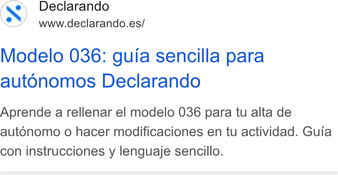 Declarando ad on Google Ads: Modelo 036: guia sencilla para autonomos Declarando Aprende a rellenar el modelo 036 para tu alta de aut Oonomo o hacer modificaciones en tu actividad. Guia con instrucciones y lenguaje sencillo.