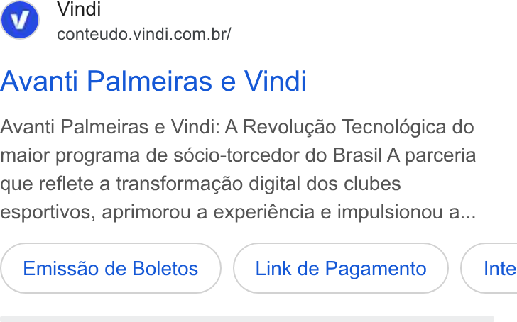 Vindi ad on Google Ads: Avanti Palmeiras e Vindi Avanti Palmeiras e Vindi: A Revolugao Tecnoldégica do maior programa de socio-torcedor do Brasil A parceria que reflete a transformagao digital dos clubes esportivos, aprimorou a experiéncia e impulsionou a... Emissao de Boletos Link de Pagamento } ( Inte