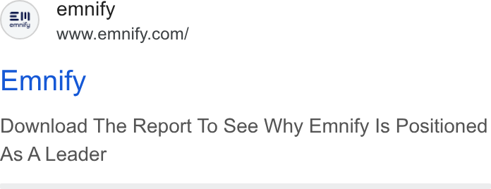 emnify ad on Google Ads: Emnity Download The Report To See Why Emnify Is Positioned As A Leader