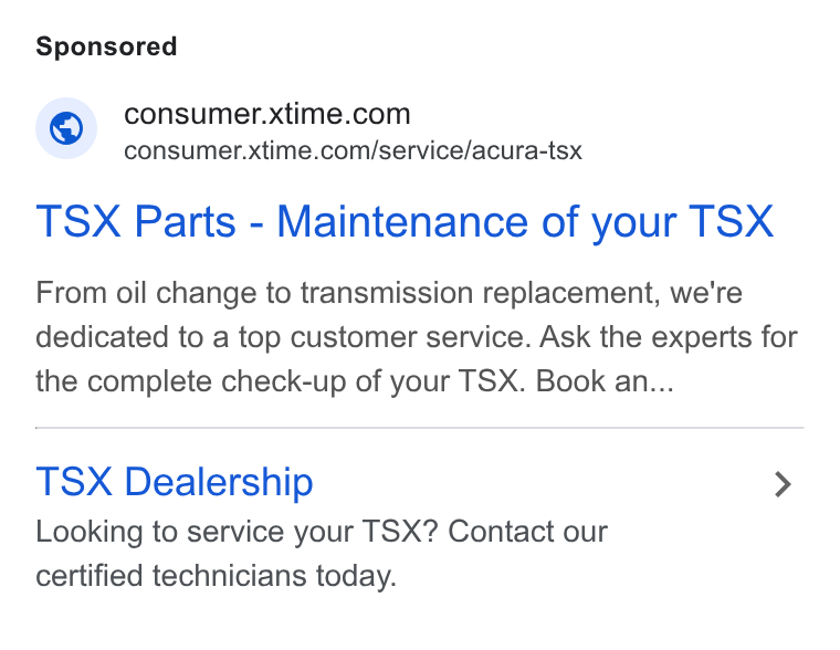 Xtime ad on Google Ads: consumer.xtime.com/service/acura-tsx TSX Parts - Maintenance of your TSX From oil change to transmission replacement, we're dedicated to a top customer service. Ask the experts for the complete check-up of your TSX. Book an... TSX Dealership > Looking to service your TSX? Contact our certified technicians today.