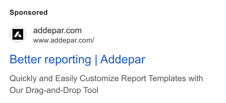 Addepar ad on Google Ads: www.addepar.com/ Better reporting | Addepar Quickly and Easily Customize Report Templates with Our Drag-and-Drop Tool