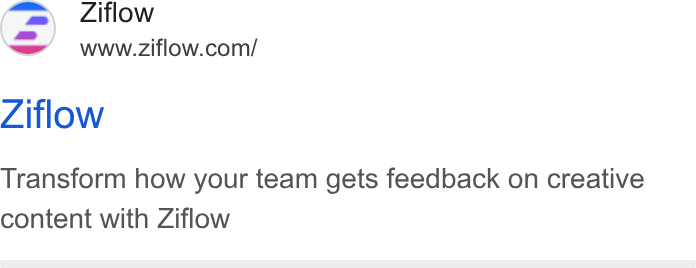 Ziflow ad on Google Ads: Ziflow Transform how your team gets feedback on creative content with Ziflow