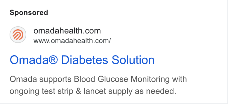 Omada Health ad on Google Ads: www.omadahealth.com/ Omada® Diabetes Solution Omada supports Blood Glucose Monitoring with ongoing test strip & lancet supply as needed.