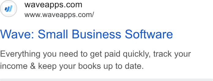 Wave HQ ad on Google Ads: www.waveapps.com/ Wave: Small Business Software Everything you need to get paid quickly, track your income & keep your books up to date.