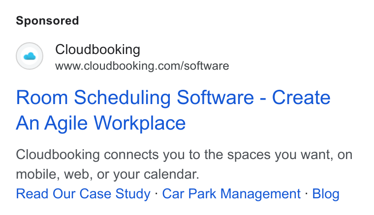 Cloudbooking ad on Google Ads: Room Scheduling Software - Create An Agile Workplace Cloudbooking connects you to the spaces you want, on mobile, web, or your calendar. Read Our Case Study - Car Park Management - Blog