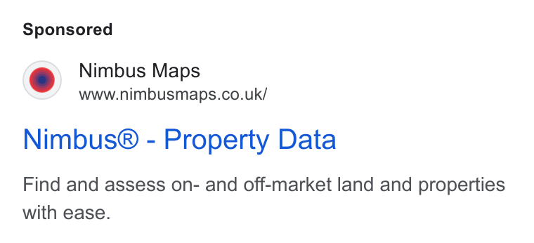 Nimbus ad on Google Ads: Nimbus® - Property Data Find and assess on- and off-market land and properties with ease.