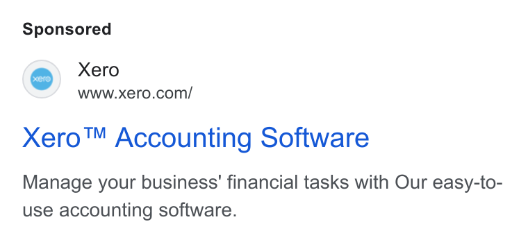 Xero ad on Google Ads: Xero™ Accounting Software Manage your business’ financial tasks with Our easy-to- use accounting software.