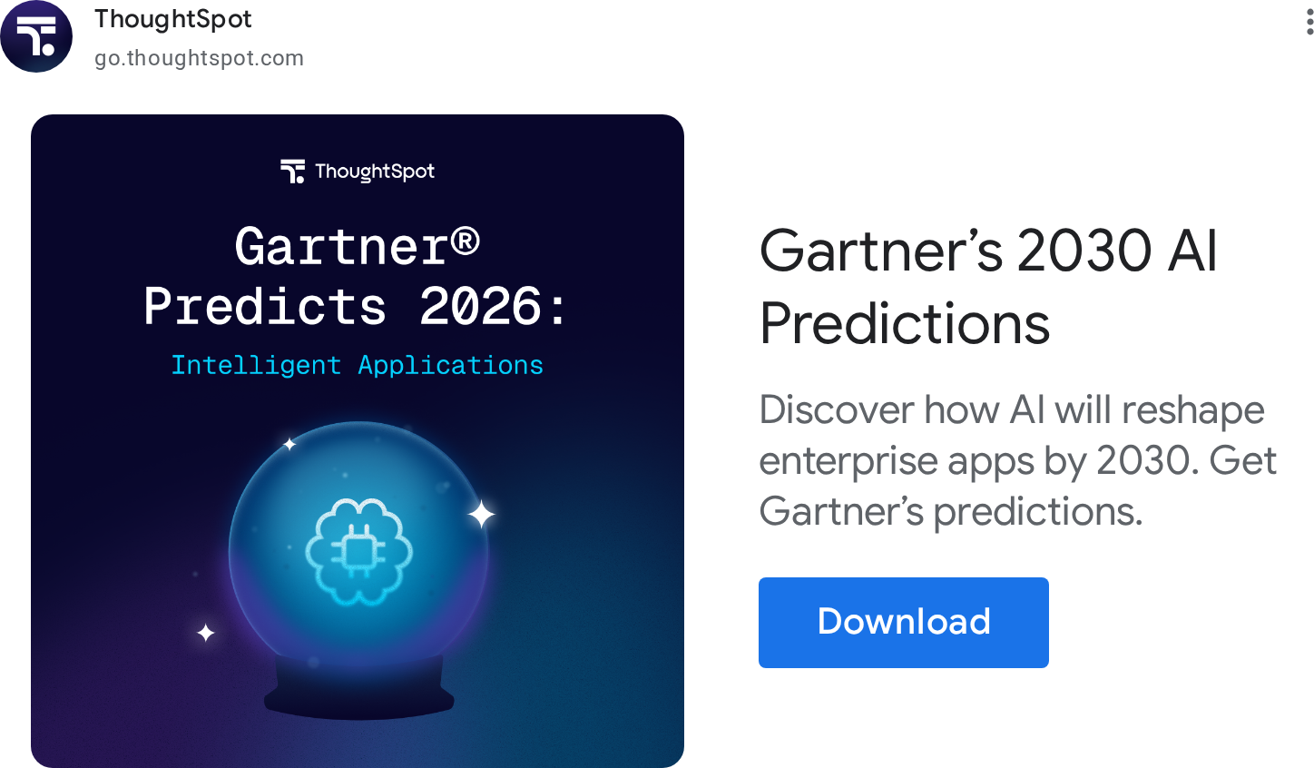 ThoughtSpot GDN Ad