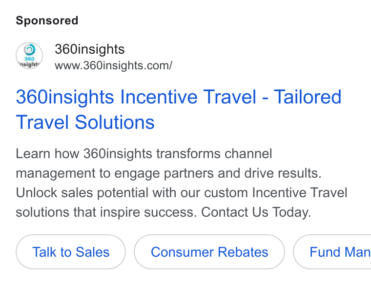 360insights ad on Google Ads