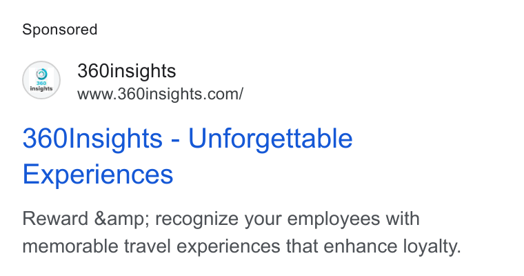 360insights ad on Google Ads
