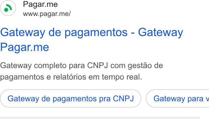 Pagar.me ad on Google Ads: Pagar.me www.pagar.me/ Gateway de pagamentos - Gateway Pagar.me Gateway completo para CNPJ com gestao de pagamentos e relatorios em tempo real. Gateway de pagamentos pra CNPJ ) ( Gateway para v