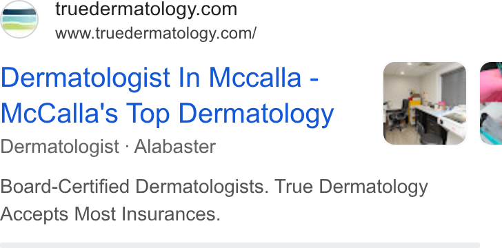 True Dermatology - Birmingham ad creative