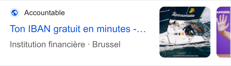 Accountable ad on Google Ads: Accountable Ton IBAN gratuit en minutes -... Institution financiére : Brussel