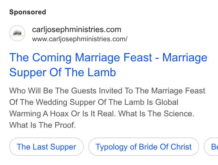 Donorbox ad on Google Ads: www.carljosephministries.com/ The Coming Marriage Feast - Marriage Supper Of The Lamb Who Will Be The Guests Invited To The Marriage Feast Of The Wedding Supper Of The Lamb Is Global Warming A Hoax Or Is It Real. What Is The Science. What Is The Proof. The Last Supper Typology of Bride Of Christ (8