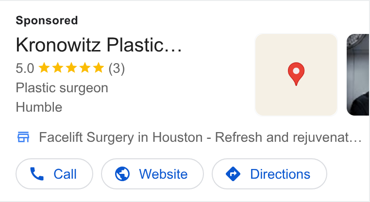 Kronowitz Plastic Surgery ad creative