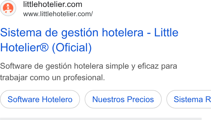 Little Hotelier ad on Google Ads: www.littlehotelier.com/ Sistema de gestion hotelera - Little Hotelier® (Oficial) Software de gestion hotelera simple y eficaz para trabajar como un profesional. Software Hotelero ( Sistema R