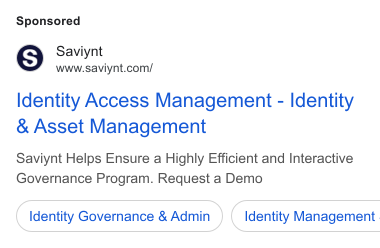 Saviynt ad