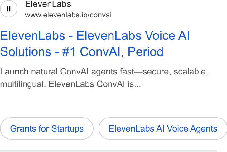 Eleven Labs Inc. ad creative