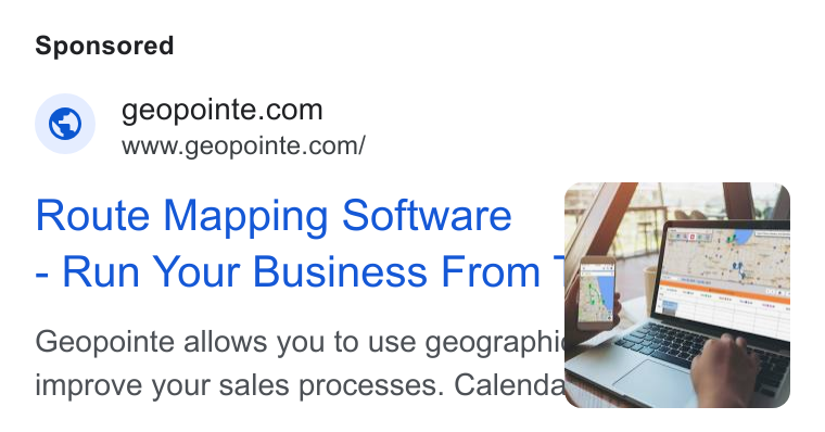 Geopointe ad on Google Ads: www.geopointe.com/ Route Mapping Software Run Your Business From }