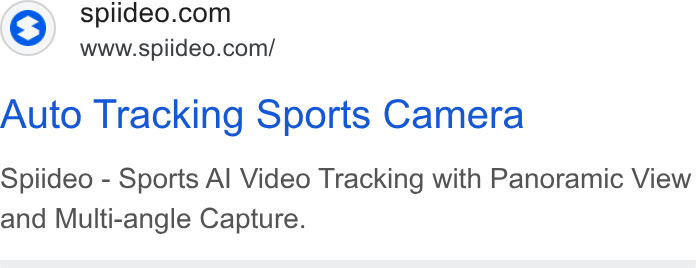 Spiideo ad on Google Ads: www.spiideo.com/ Auto Tracking Sports Camera Spiideo - Sports Al Video Tracking with Panoramic View and Multi-angle Capture.