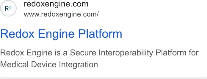 Redox ad on Google Ads: www.redoxengine.com/ Redox Engine Platform Redox Engine is a Secure Interoperability Platform for Medical Device Integration
