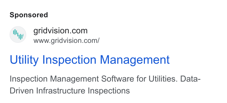 eSmart Systems ad on Google Ads: www.gridvision.com/ Utility Inspection Management Inspection Management Software for Utilities. Data- Driven Infrastructure Inspections