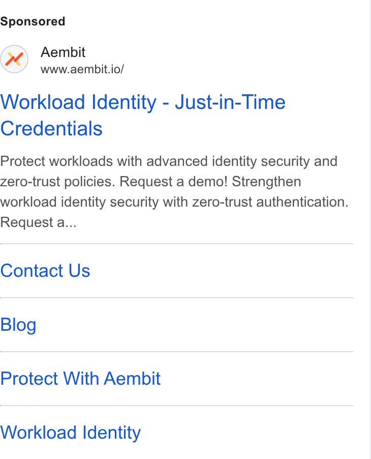 Aembit ad